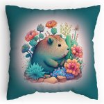 Polštářek s potiskem Kapybara  Provence