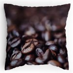 Polštářek s potiskem Kávová zrna