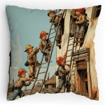 Polštářek s potiskem Kdo oheň hledá ten najde