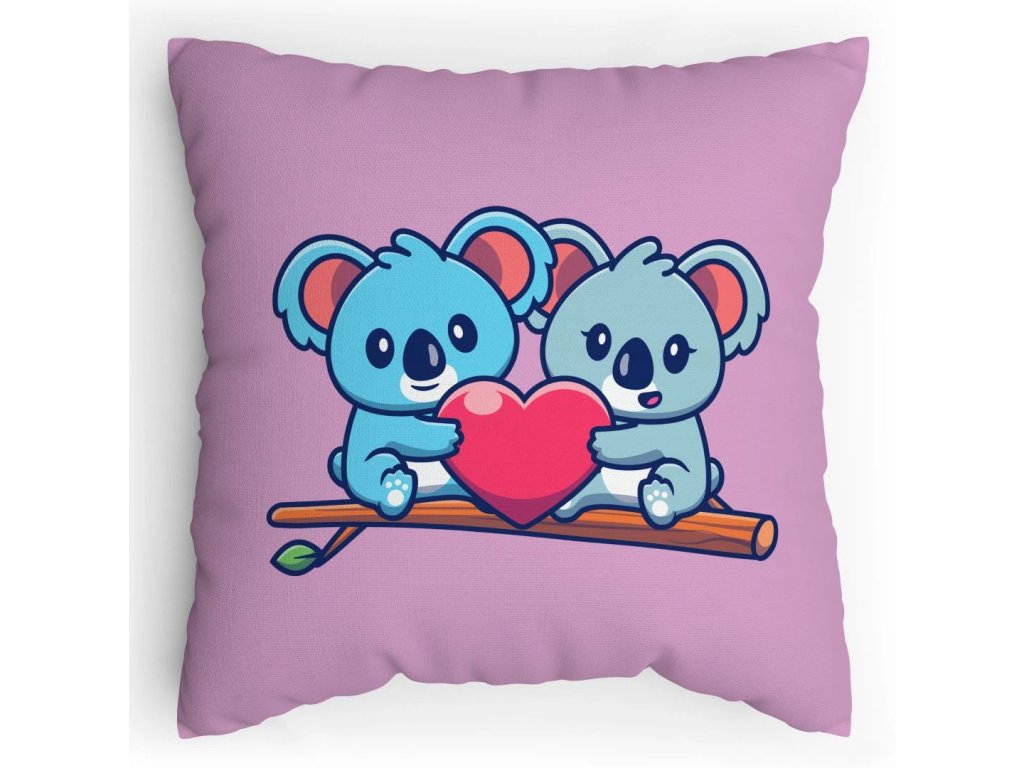 Polštářek s potiskem Koala Love