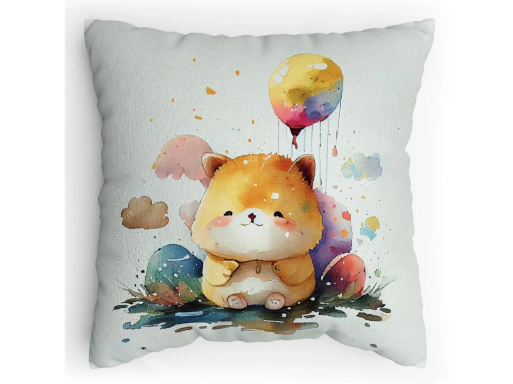 Polštářek s potiskem Kočička Vodovky