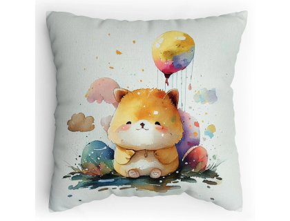 Polštářek s potiskem Kočička Vodovky