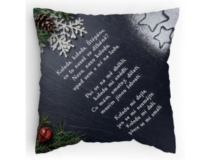 Polštářek s potiskem Koleda Koleda Štěpáne