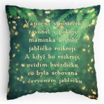Polštářek s potiskem Koleda Vánoční Stromeček