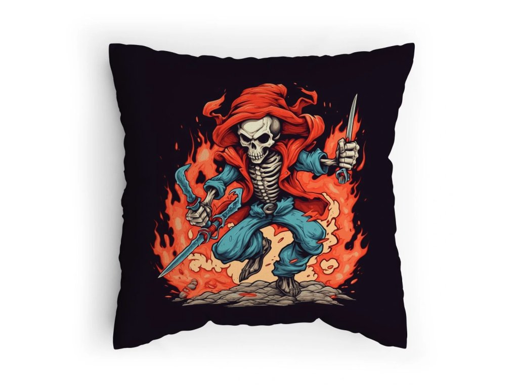 Polštářek s potiskem Komiksová Smrt