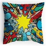 Polštářek s potiskem Komiksový výbuch