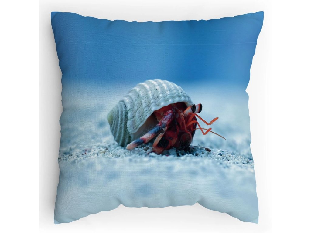 Polštářek s potiskem Krab Poustevník