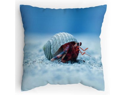 Polštářek s potiskem Krab Poustevník