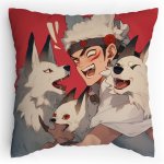 Polštářek s potiskem Kurutta ōkami