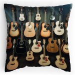 Polštářek s potiskem Kytaristův ráj