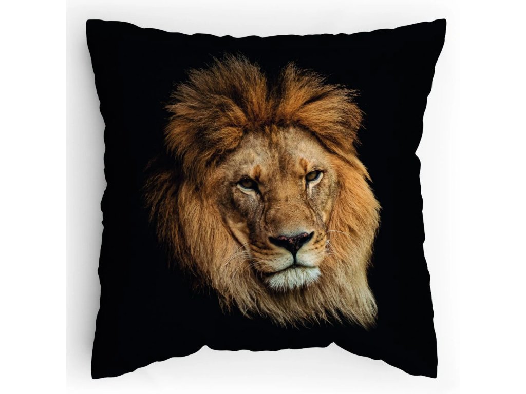 Polštářek s potiskem Lev