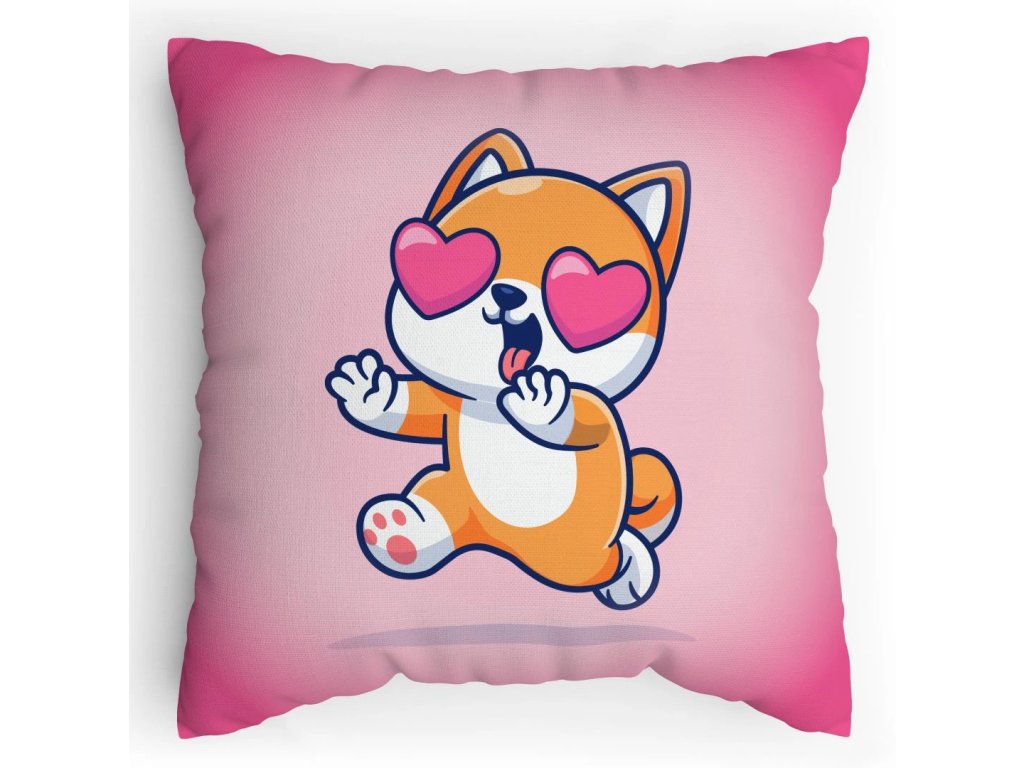Polštářek s potiskem Liščí láska