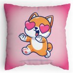 Polštářek s potiskem Liščí láska