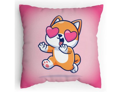 Polštářek s potiskem Liščí láska