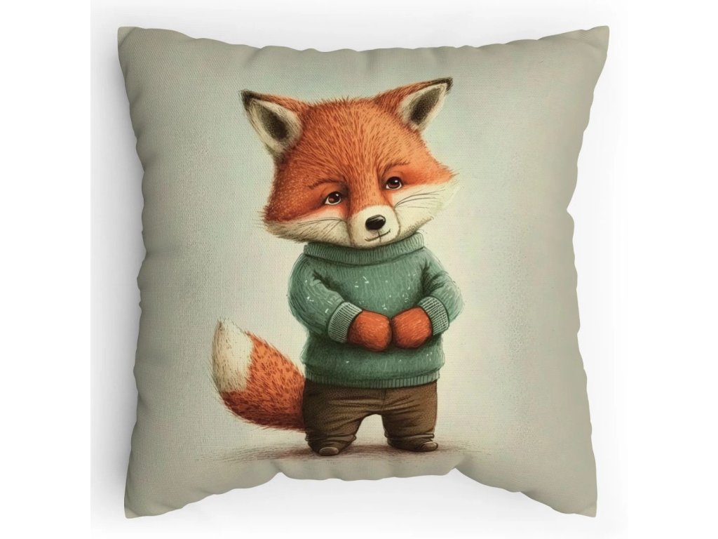 Polštářek s potiskem Liška provance