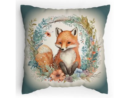 Polštářek s potiskem Liška Vodovky