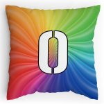 Polštářek s potiskem matematika duha 0