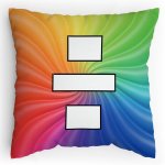 Polštářek s potiskem matematika duha děleno