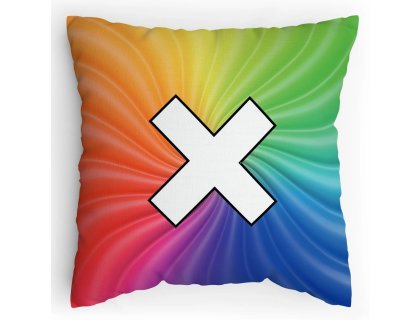 Polštářek s potiskem matematika duha krát