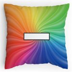 Polštářek s potiskem matematika duha minus