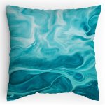 Polštářek s potiskem Modrý mramor