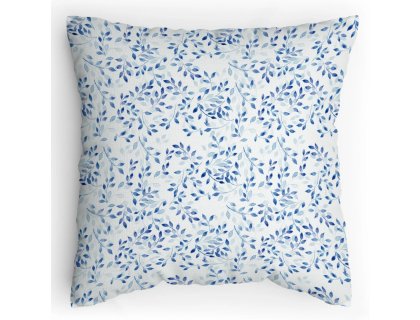 Polštářek s potiskem Modrý vodotisk