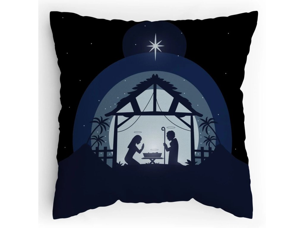 Polštářek s potiskem Narození Ježíše Krista