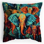 Polštářek s potiskem Mystičtí Sloni