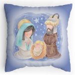 Polštářek s potiskem Narození Ježíška