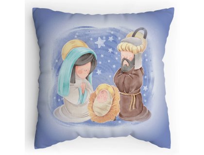 Polštářek s potiskem Narození Ježíška