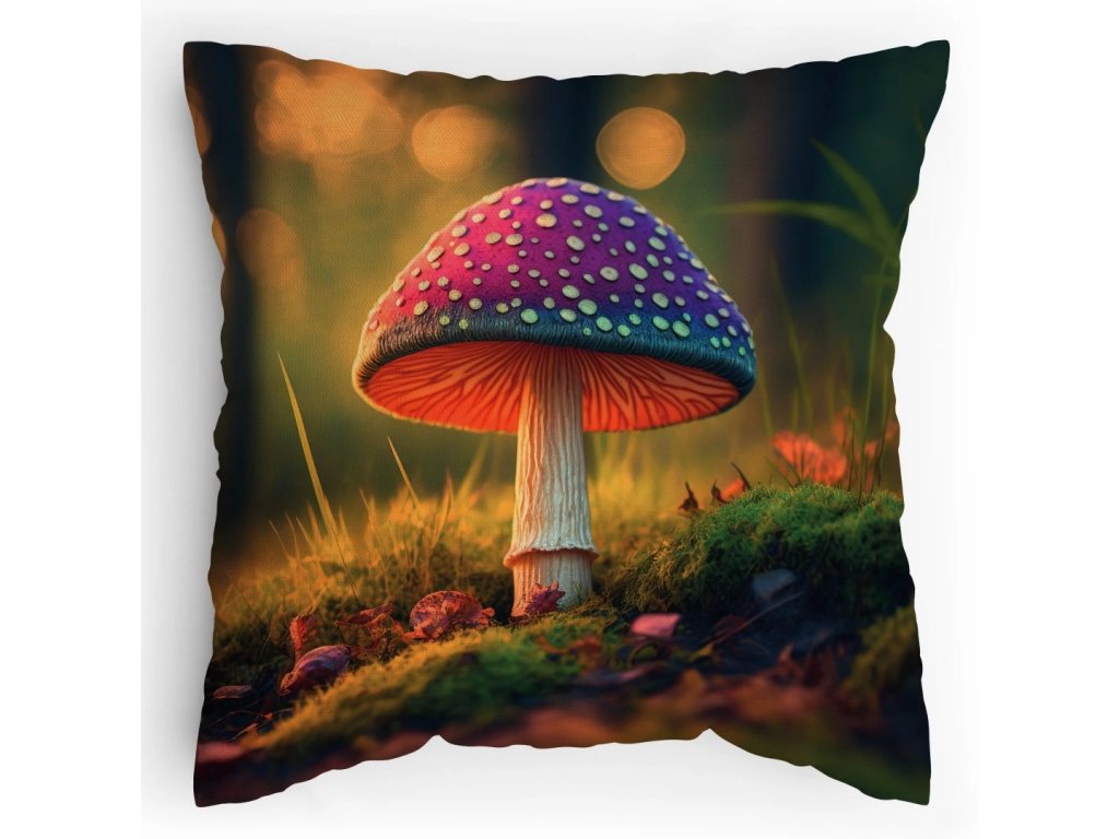 Polštářek s potiskem Někde v lese