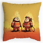 Polštářek s potiskem Nehoří tu něco