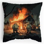 Polštářek s potiskem Není hasič jako hasič