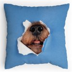 Polštářek s potiskem Pes leze taky dírou