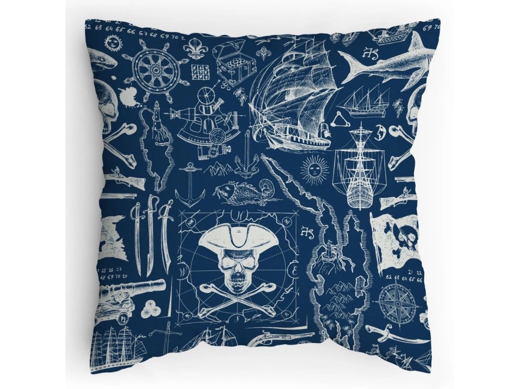 Polštářek s potiskem Piráti
