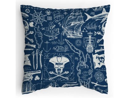 Polštářek s potiskem Piráti
