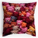 Polštářek s potiskem Plyšový medvědi