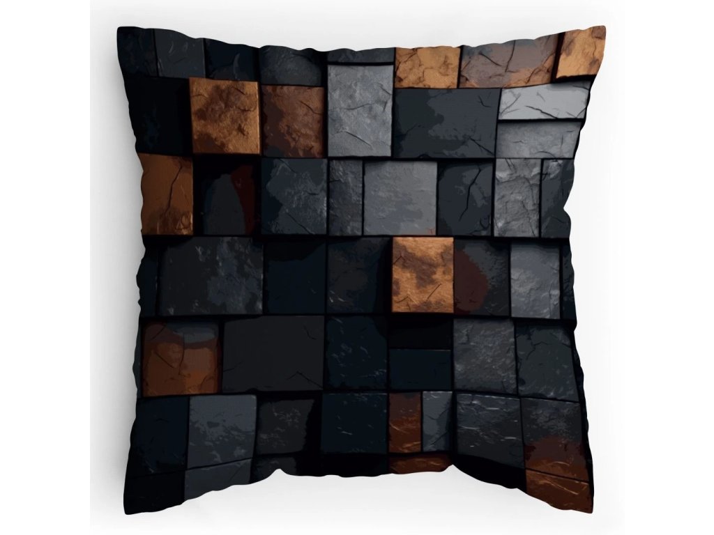 Polštářek s potiskem Podivná zeď