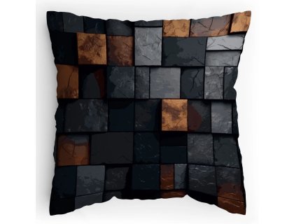 Polštářek s potiskem Podivná zeď