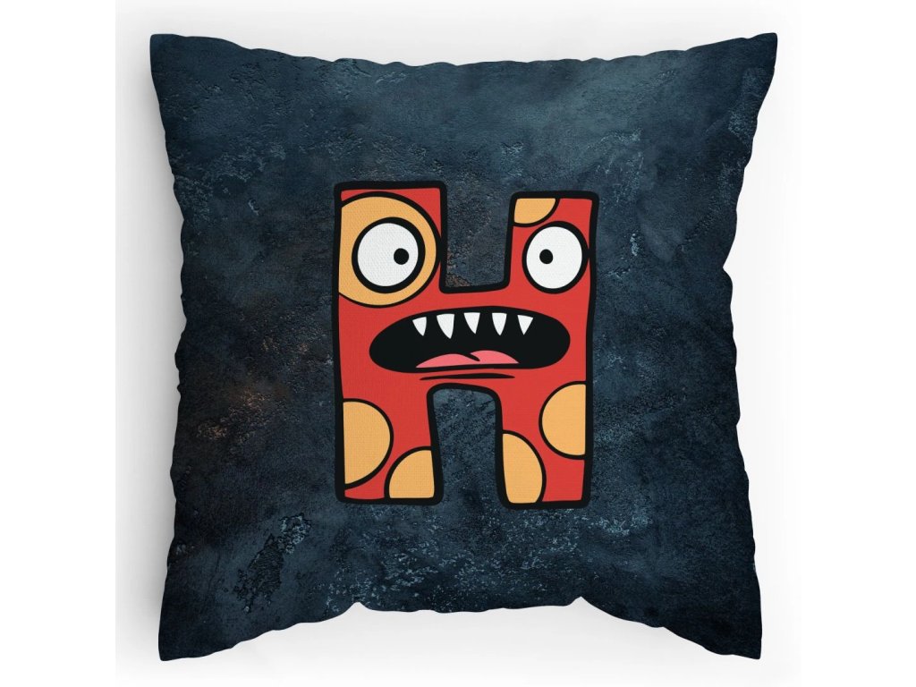 Polštářek s potiskem Příšerky H