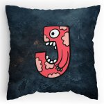 Polštářek s potiskem Příšerky J