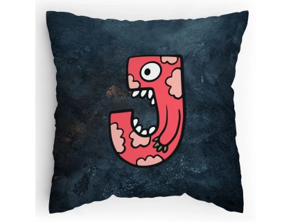 Polštářek s potiskem Příšerky J