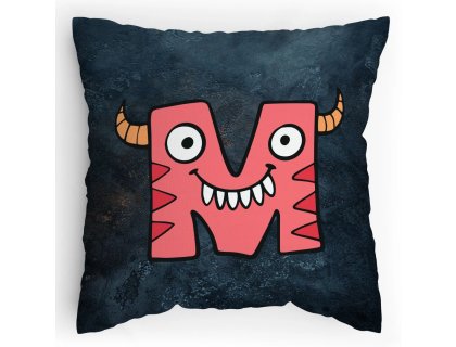 Polštářek s potiskem Příšerky M