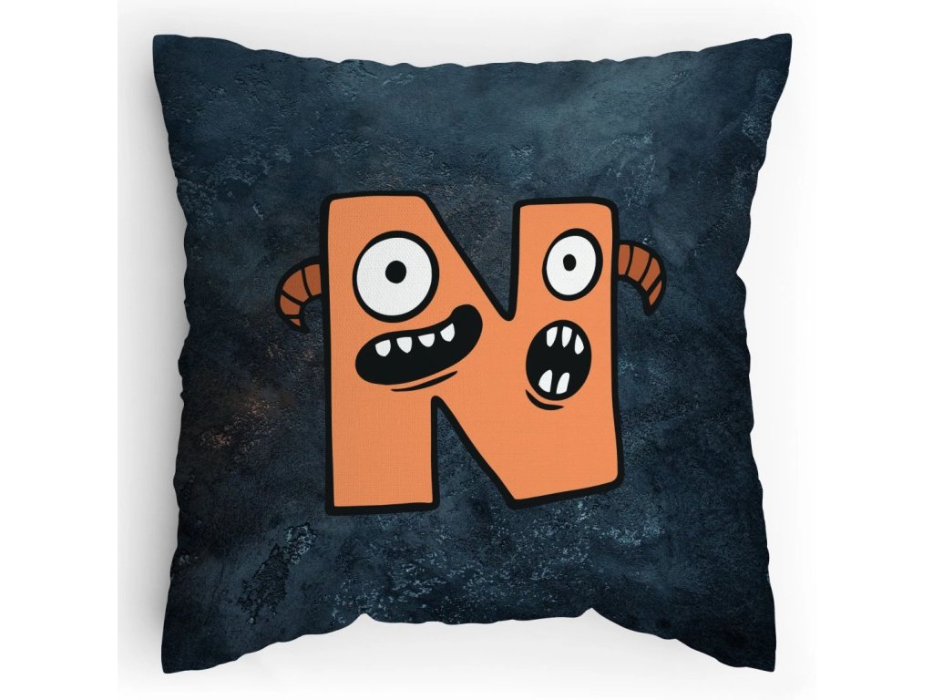 Polštářek s potiskem Příšerky N