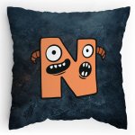 Polštářek s potiskem Příšerky N