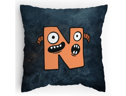 Polštářek s potiskem Příšerky N