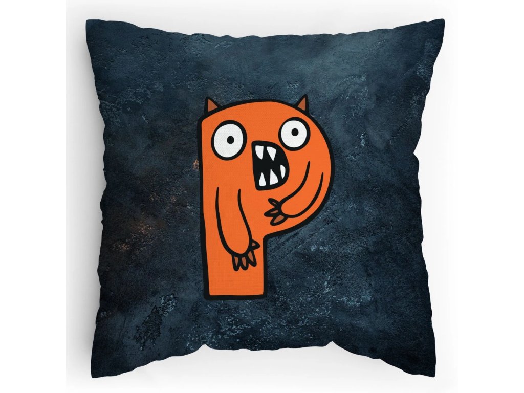 Polštářek s potiskem Příšerky P