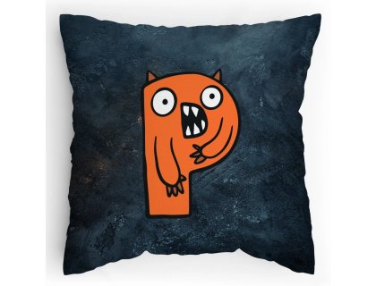 Polštářek s potiskem Příšerky P