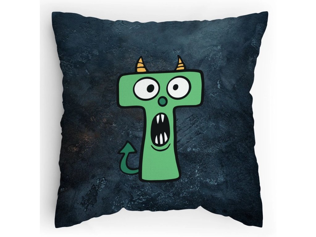 Polštářek s potiskem Příšerky T