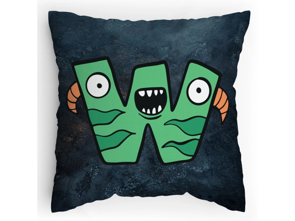 Polštářek s potiskem Příšerky W